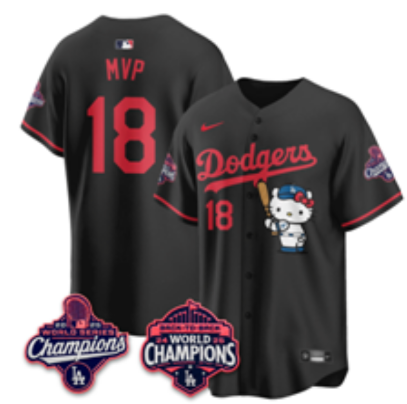 Men Los Angeles Dodgers #18 MVP black Game 2026 Nike MLB Jersey 065700->los angeles dodgers->MLB Jersey